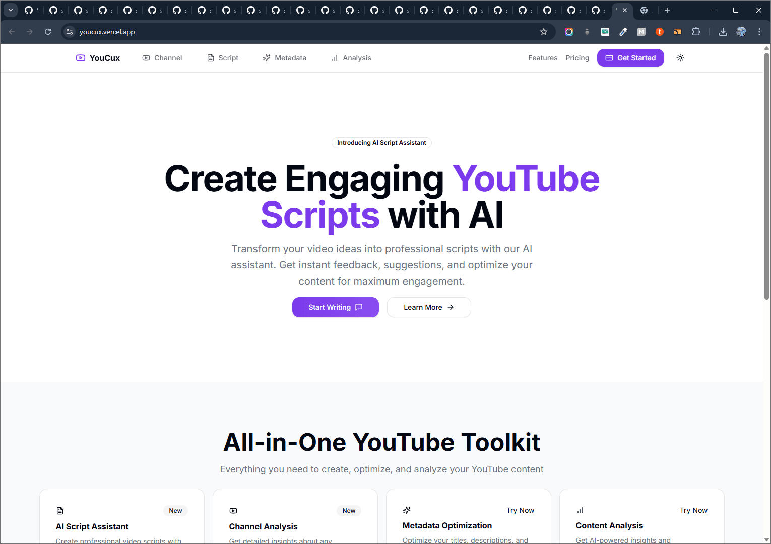 YouCux – AI YouTube Optimization Suite