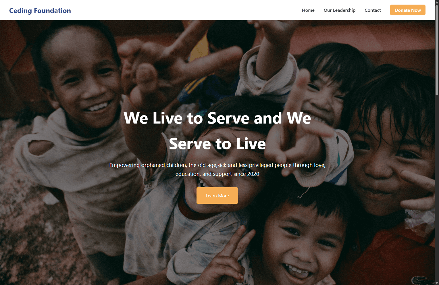 Ceding Foundation – Nonprofit Website